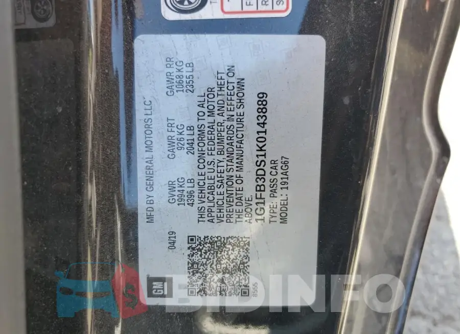1G1FB3DS1K0143889 Photo# 12