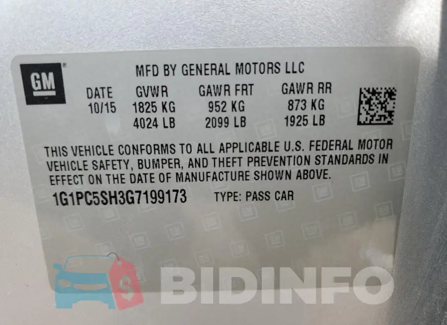1G1PC5SH3G7199173 Photo# 13