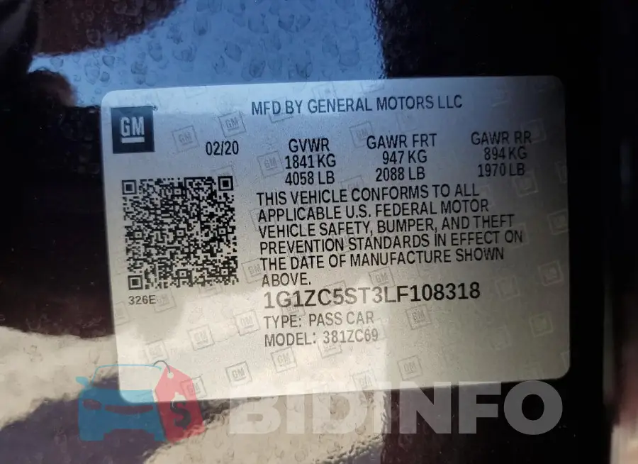 1G1ZC5ST3LF108318 Photo# 13