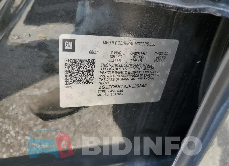 1G1ZD5ST3JF135240 Photo# 12
