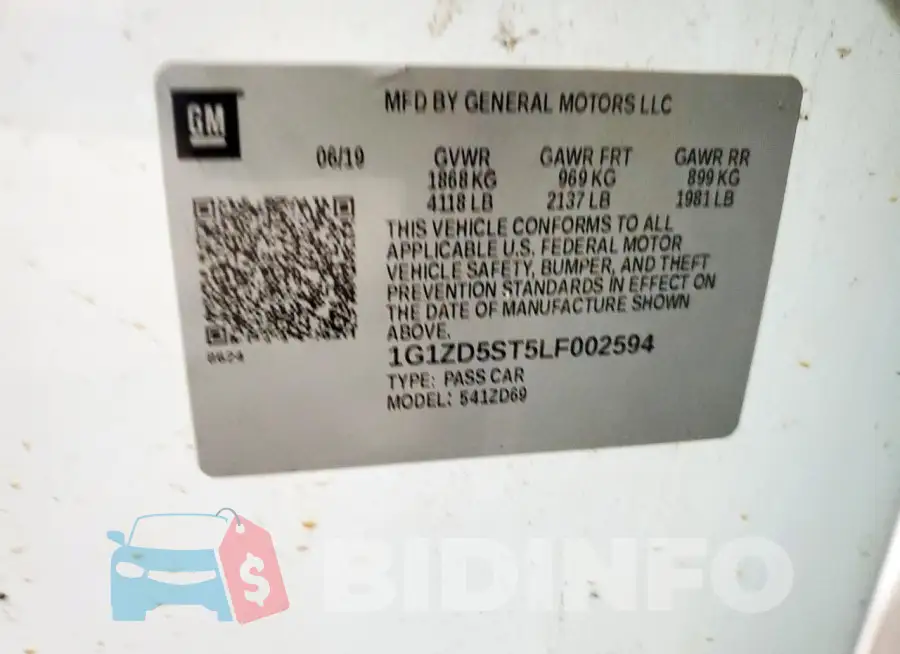 1G1ZD5ST5LF002594 Photo# 12