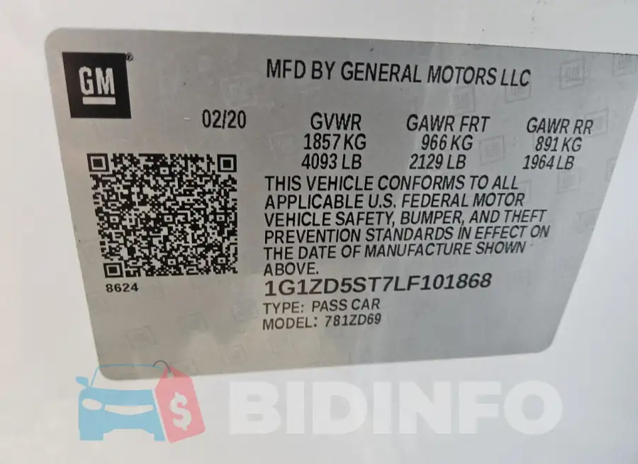 1G1ZD5ST7LF101868 Photo# 12