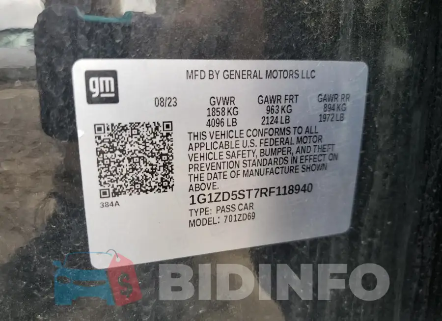 1G1ZD5ST7RF118940 Photo# 13