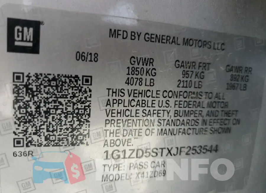 1G1ZD5STXJF253544 Photo# 13