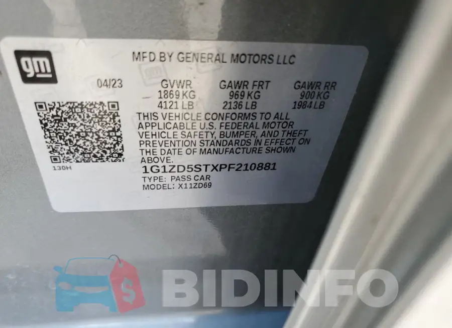 1G1ZD5STXPF210881 Photo# 12