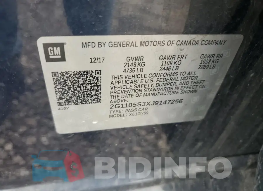 2G1105S3XJ9147256 Photo# 12