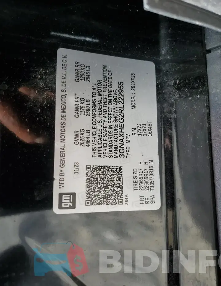 3GNAXHEG2RL222955 Photo# 13