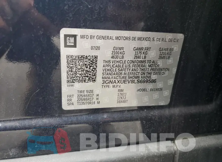 3GNAXUEV8LS699586 Photo# 13