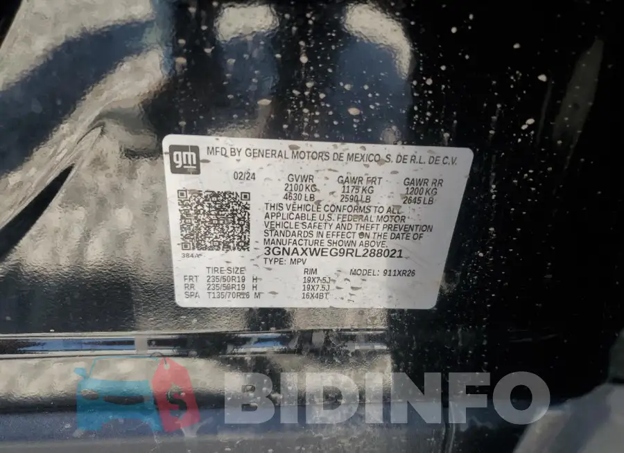3GNAXWEG9RL288021 Photo# 13