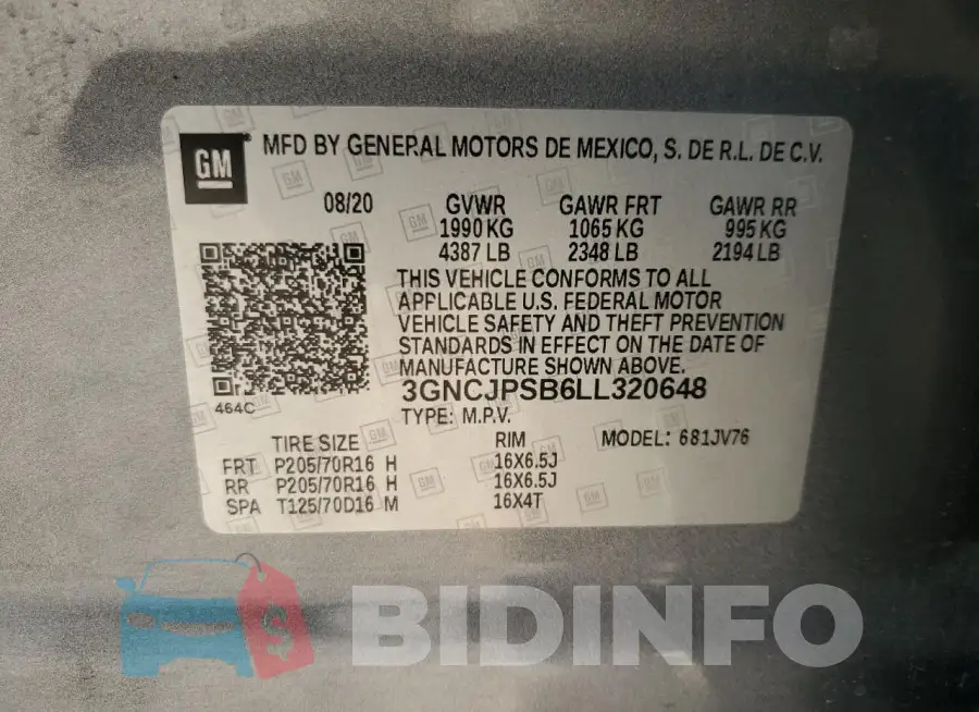3GNCJPSB6LL320648 Photo# 12