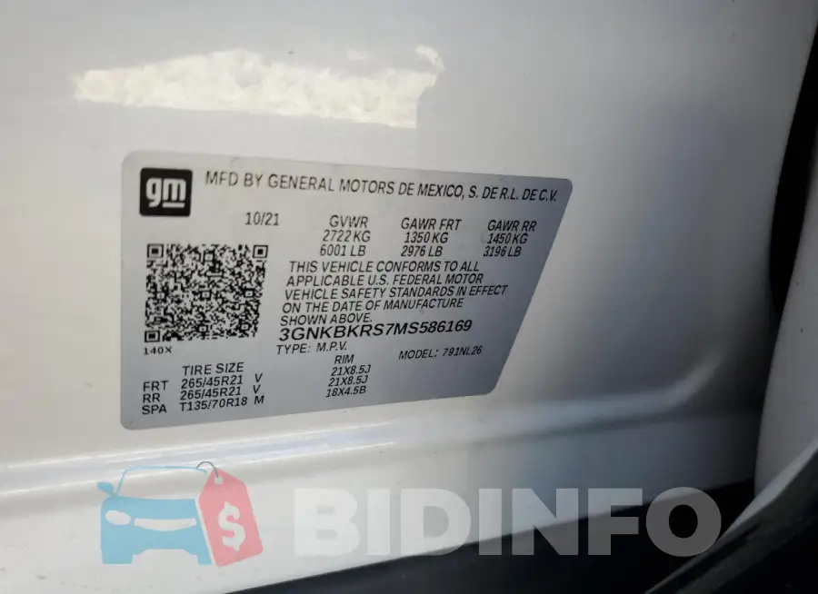 3GNKBKRS7MS586169 Photo# 13