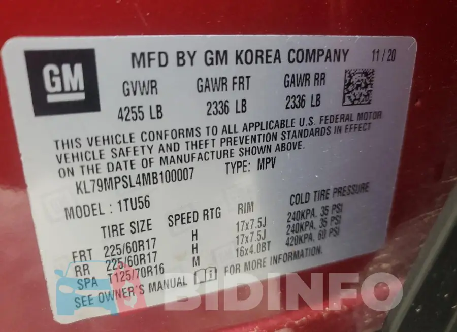 KL79MPSL4MB100007 Photo# 14