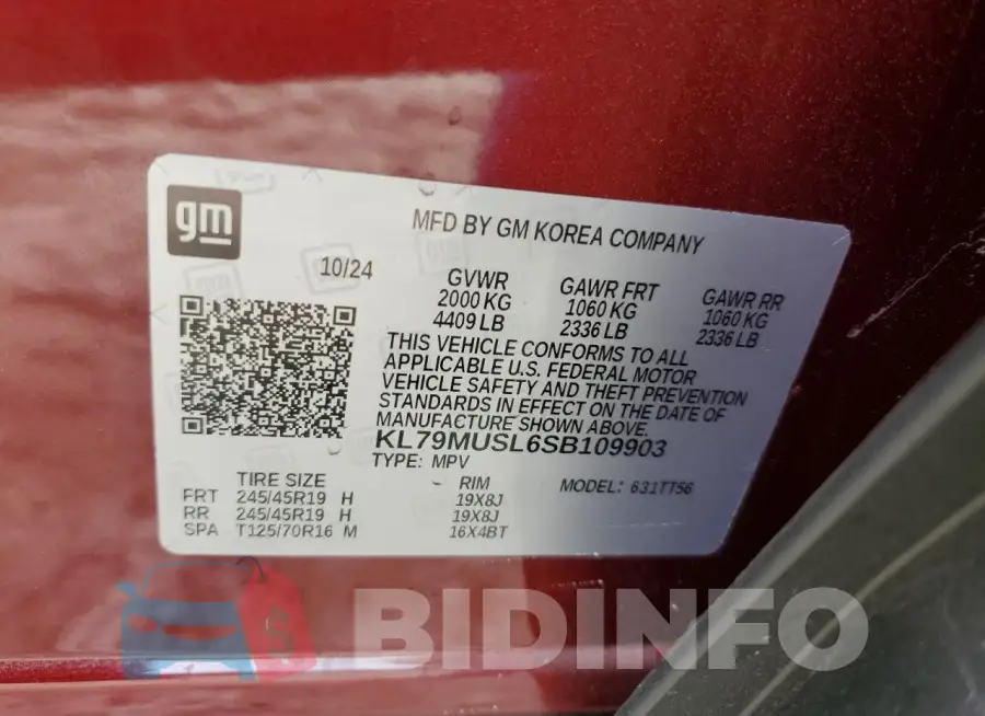 KL79MUSL6SB109903 Photo# 13
