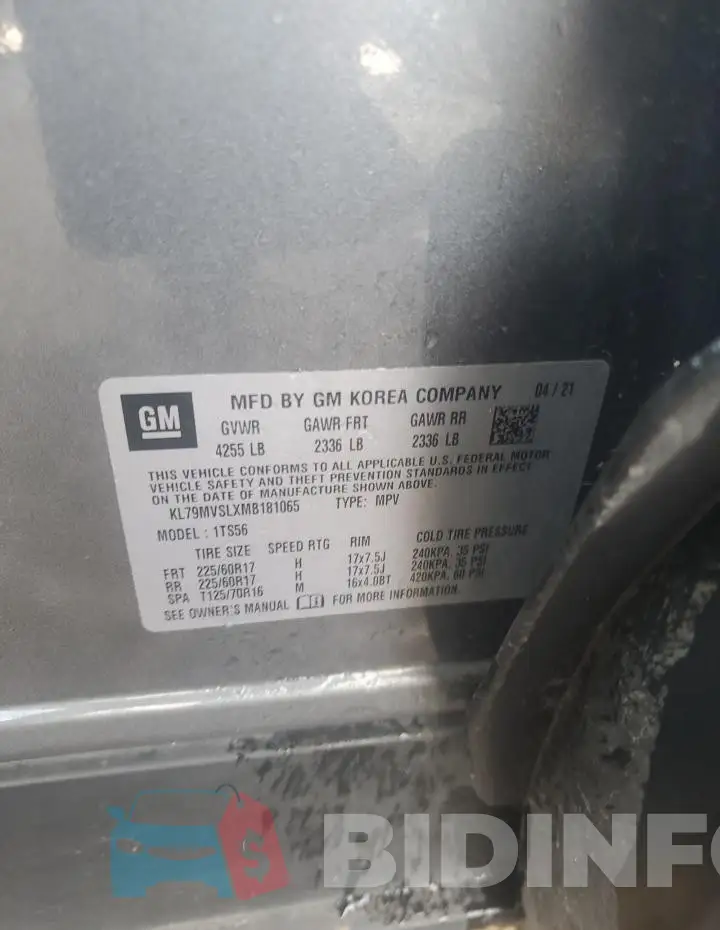 KL79MVSLXMB181065 Photo# 14