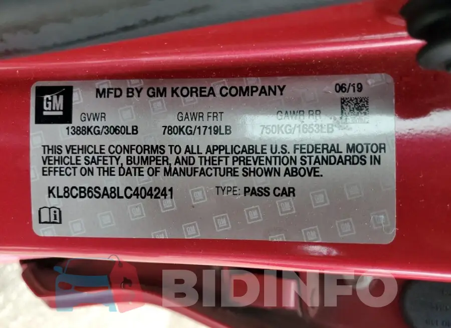 KL8CB6SA8LC404241 Photo# 13