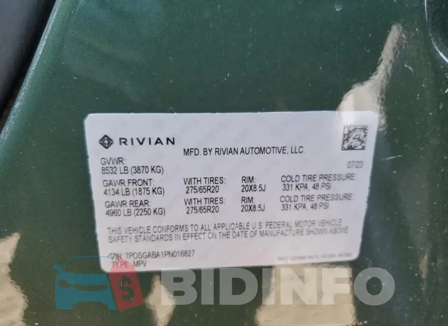 7PDSGABA1PN016827 Photo# 13