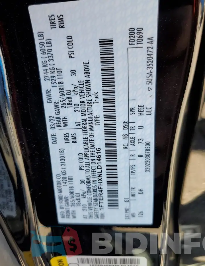 1FTER4FHXNLD14616 Photo# 13