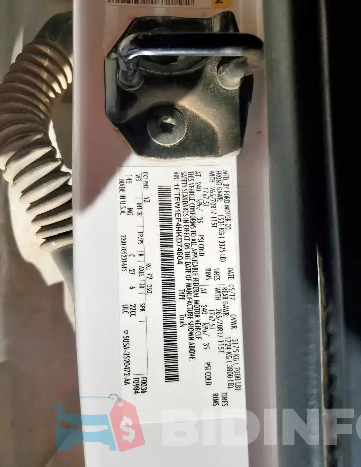 1FTEW1EF4HKD74604 Photo# 13
