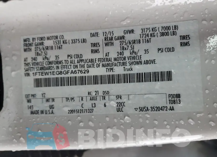 1FTEW1EG8GFA67629 Photo# 12