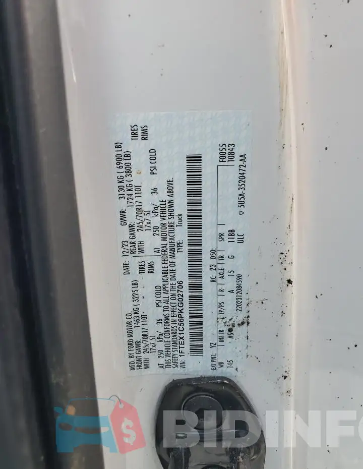 1FTEX1C56PKG02706 Photo# 12
