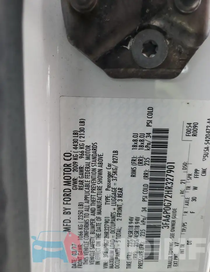 3FA6P0G72HR327901 Photo# 13