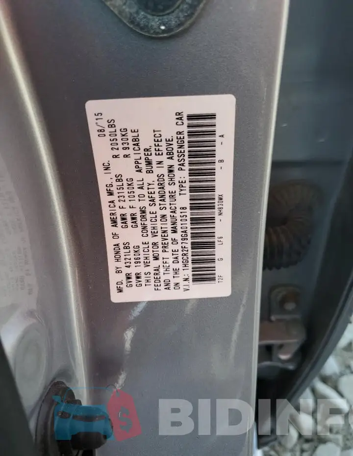 1HGCR2F79GA010518 Photo# 13
