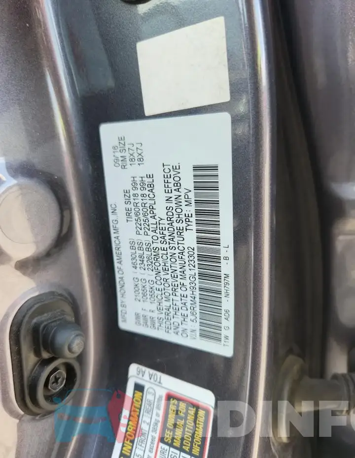 5J6RM4H93GL123302 Photo# 14