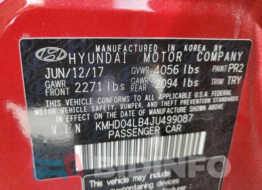 KMHD04LB4JU499087 Photo# 13