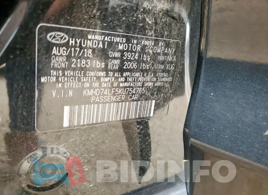 KMHD74LF5KU754765 Photo# 12