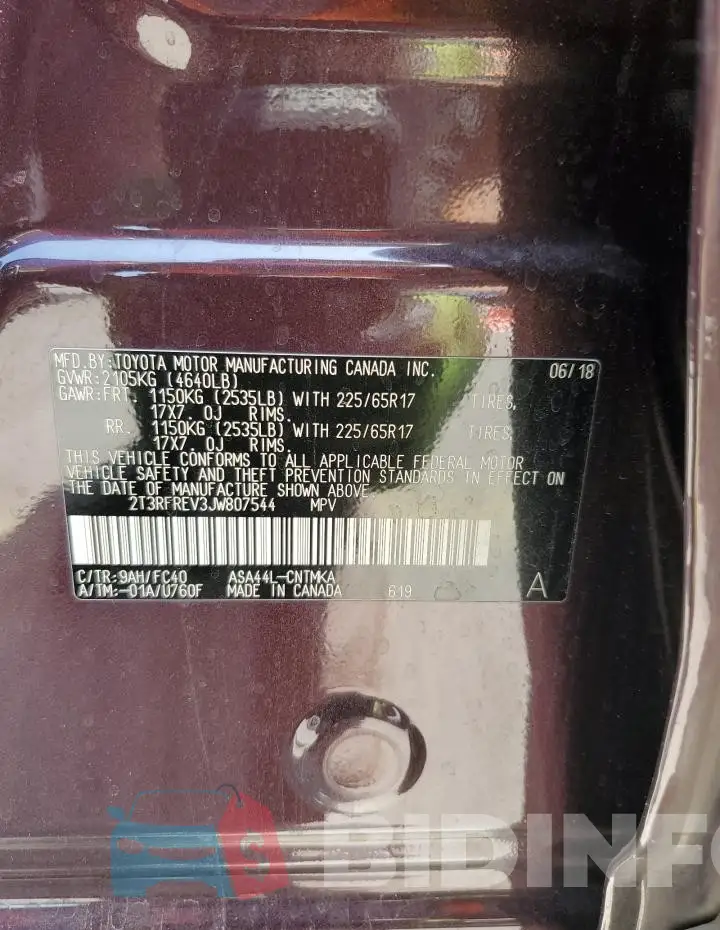 2T3RFREV3JW807544 Photo# 14