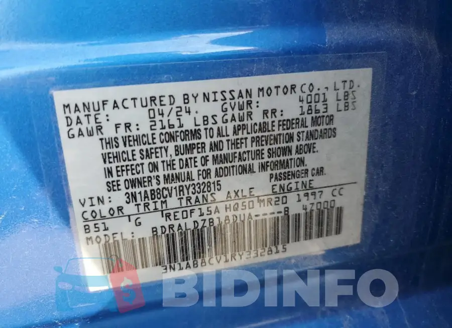 3N1AB8CV1RY332815 Photo# 12