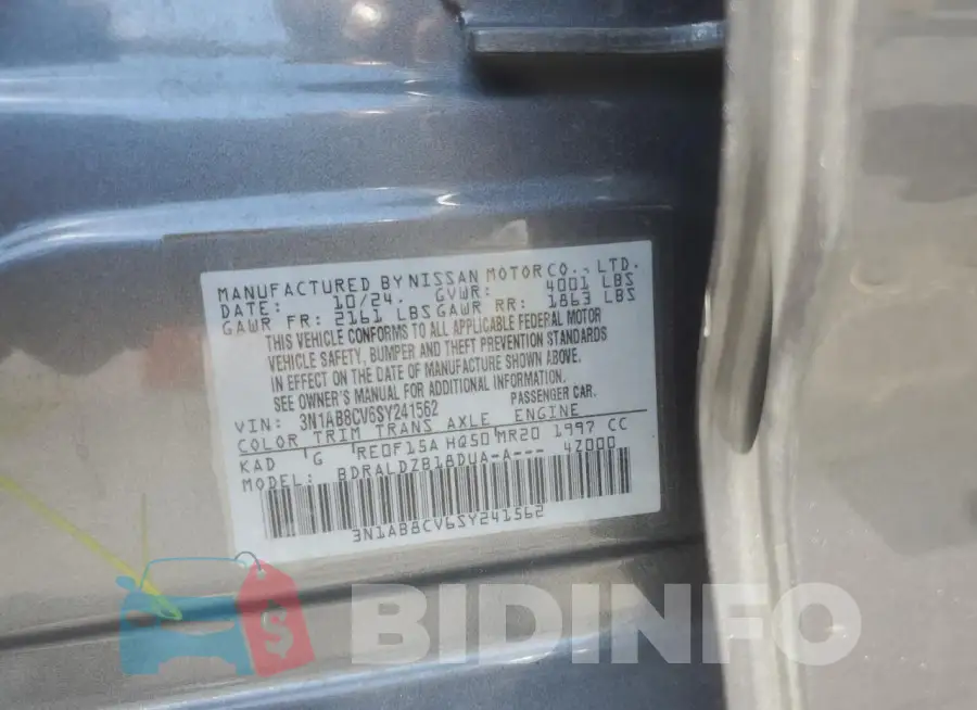 3N1AB8CV6SY241562 Photo# 12