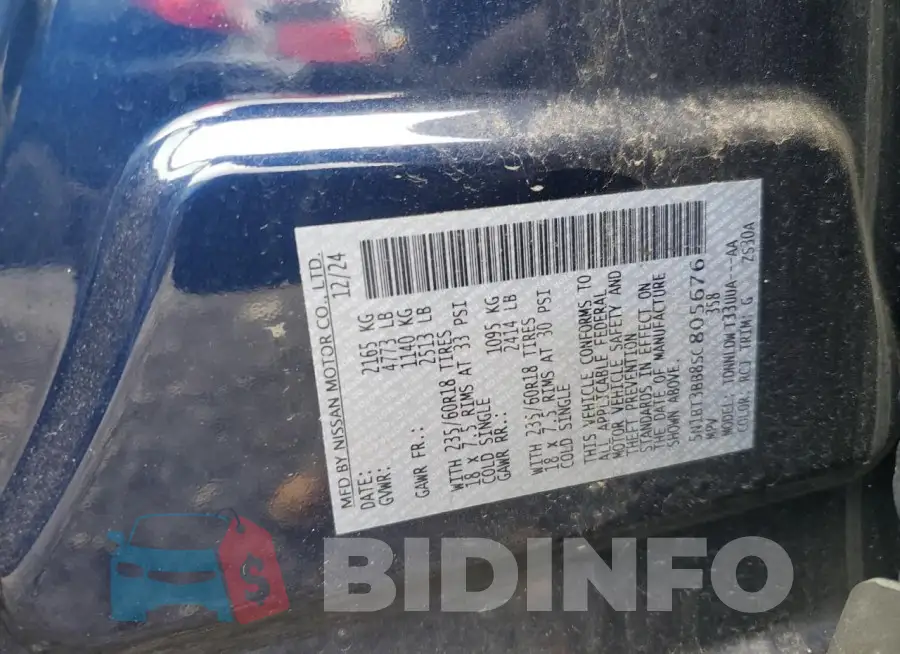 5N1BT3BB8SC805676 Photo# 13