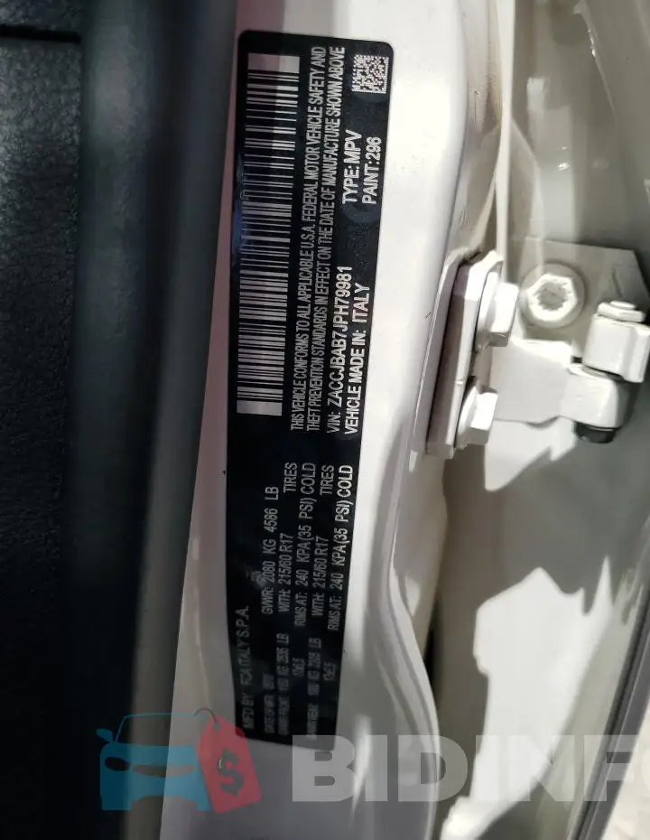 ZACCJBAB7JPH79981 Photo# 12