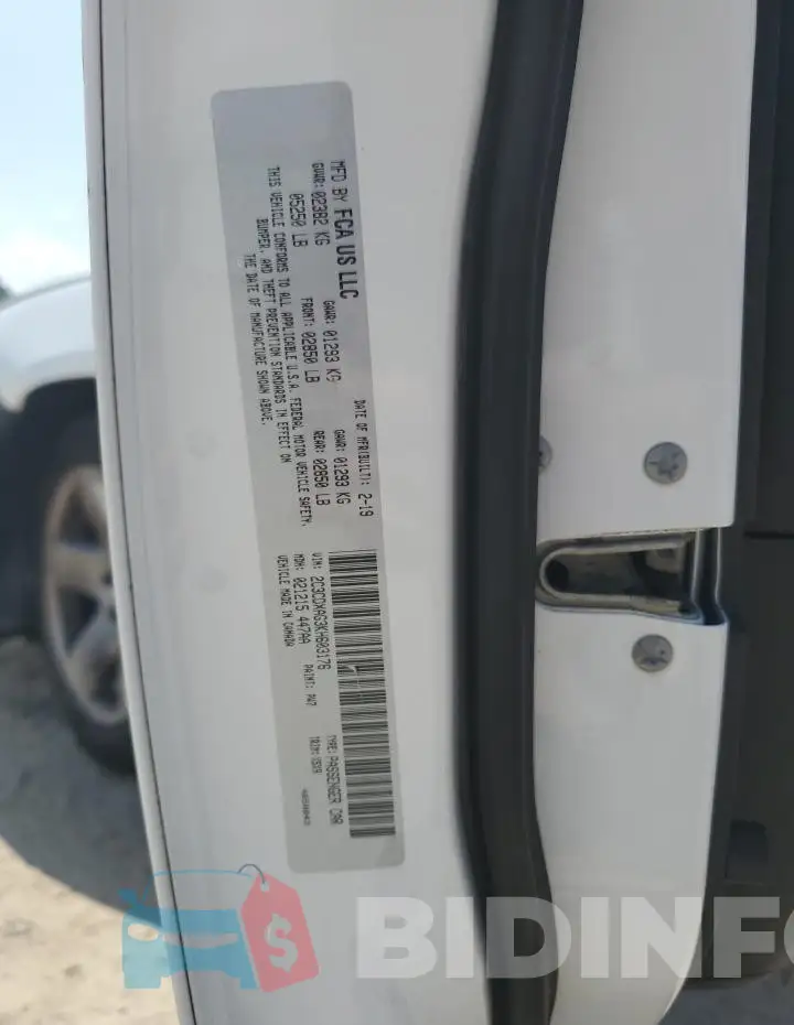 2C3CDXAG3KH603176 Photo# 12
