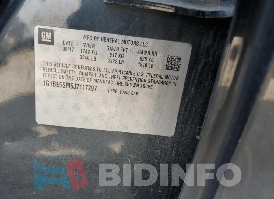 1G1BE5SM6J7117297 Photo# 12