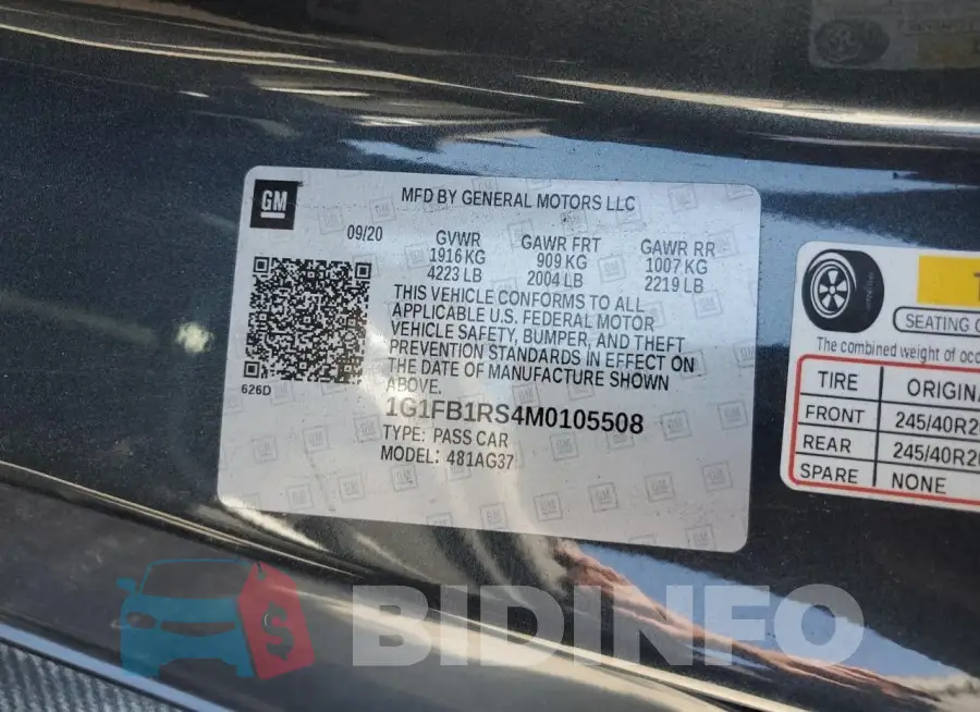 1G1FB1RS4M0105508 Photo# 13