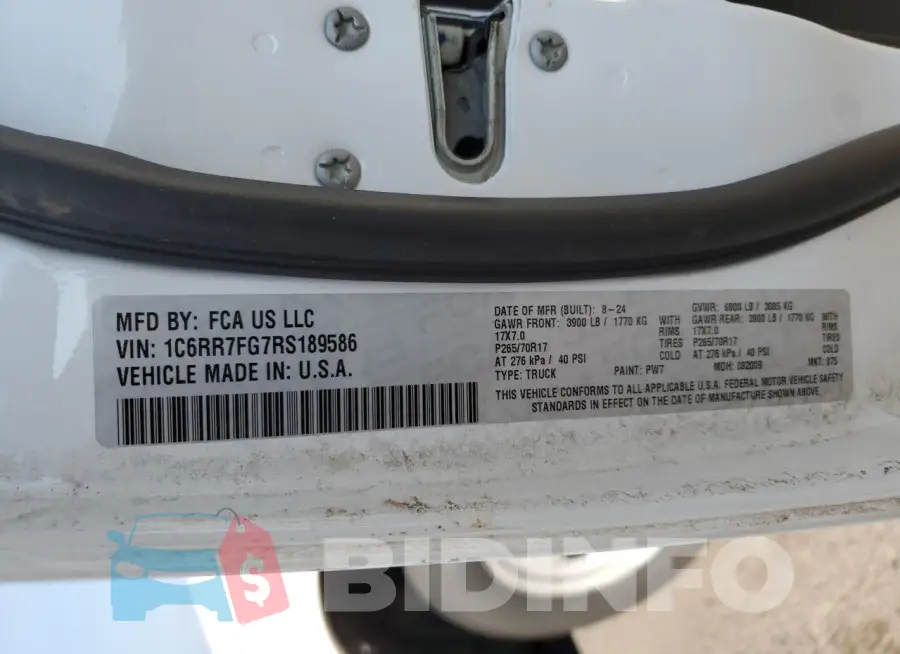 1C6RR7FG7RS189586 Photo# 12