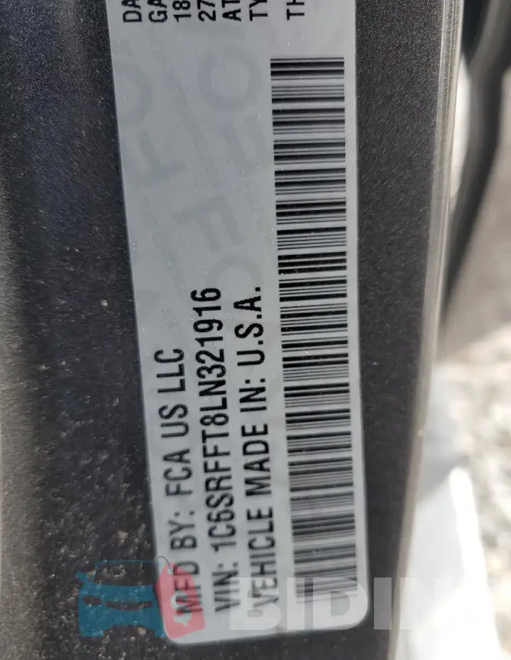 1C6SRFFT8LN321916 Photo# 12