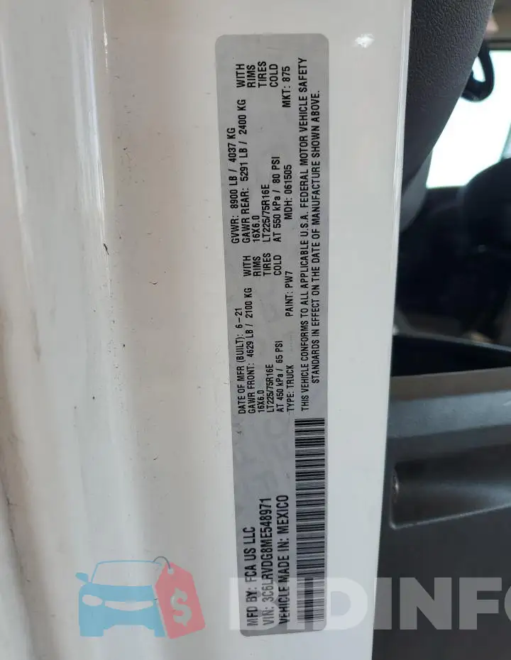 3C6LRVDG8ME548971 Photo# 14