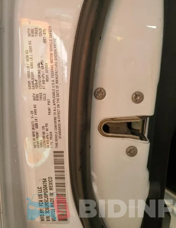3C6UR5CJ0PG504764 Photo# 13