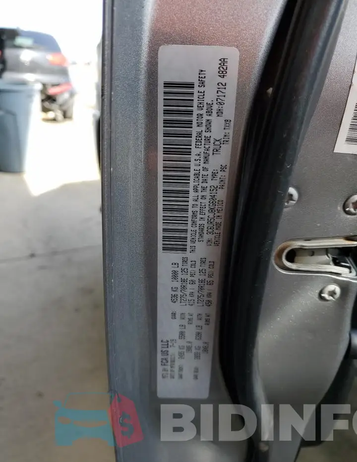 3C6UR5CJ8KG604152 Photo# 12