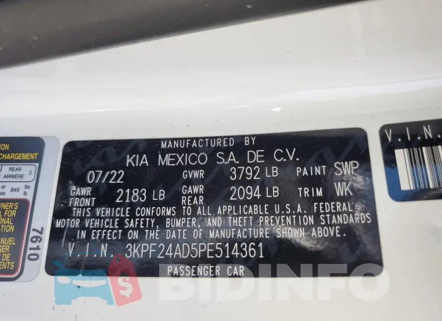 3KPF24AD5PE514361 Photo# 12