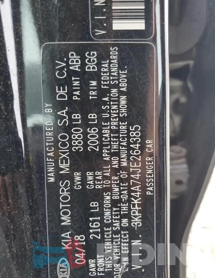 3KPFK4A74JE264385 Photo# 13