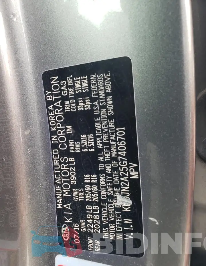 KNDJN2A25G7406701 Photo# 13