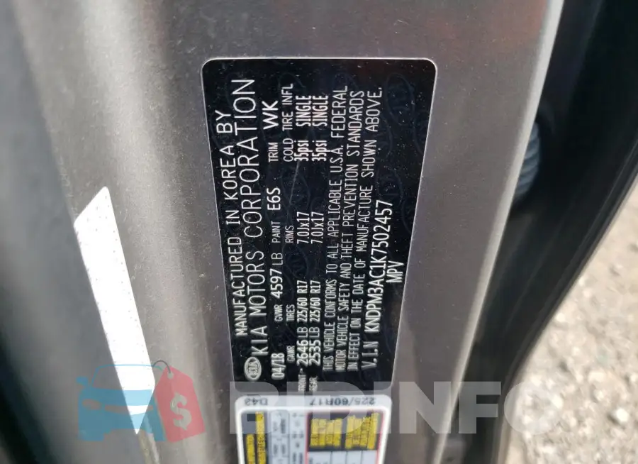 KNDPM3AC1K7502457 Photo# 13