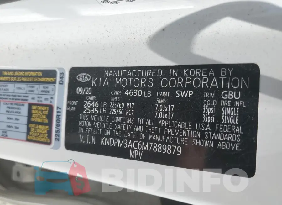 KNDPM3AC6M7889879 Photo# 14