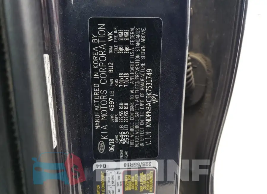 KNDPN3AC9K7531749 Photo# 13