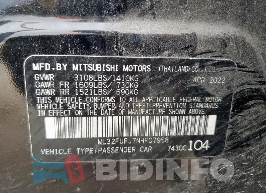 ML32FUFJ7NHF07958 Photo# 13