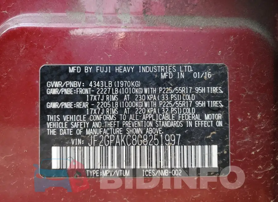 JF2GPAKC8G8251997 Photo# 12